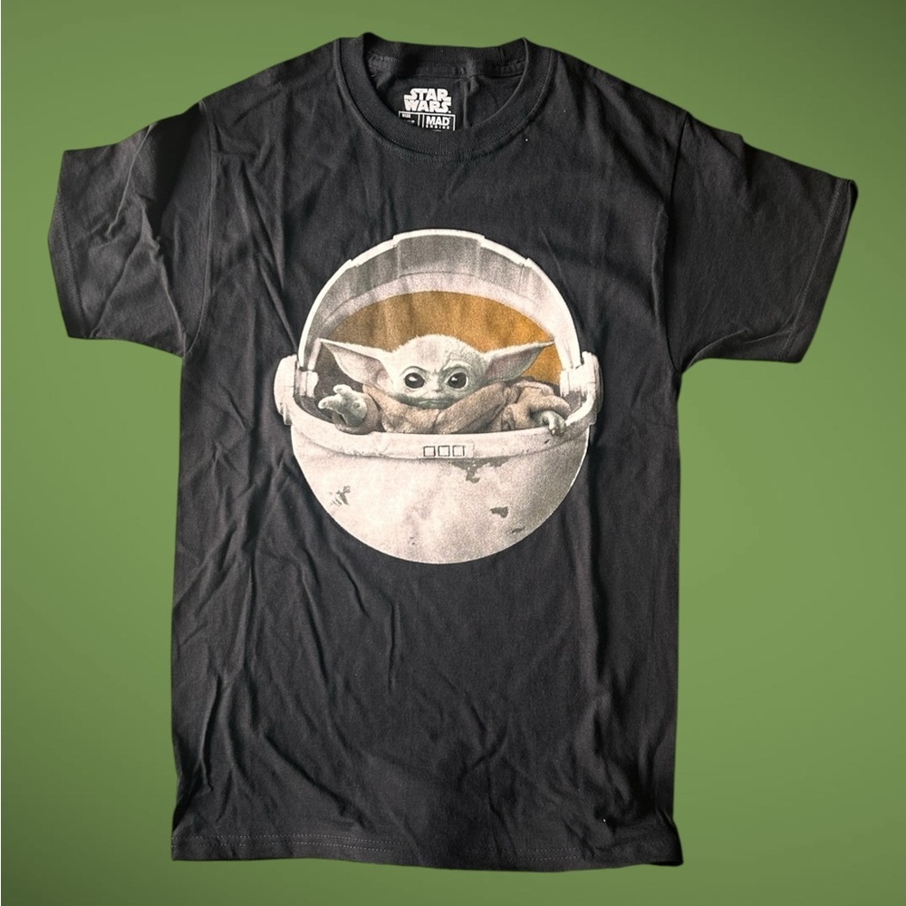 MAD Engine Black Star Wars Grogu Unisex T-Shirt Baby Yoda